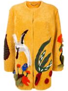 Pihakapi Patterned Coat - Yellow & Orange
