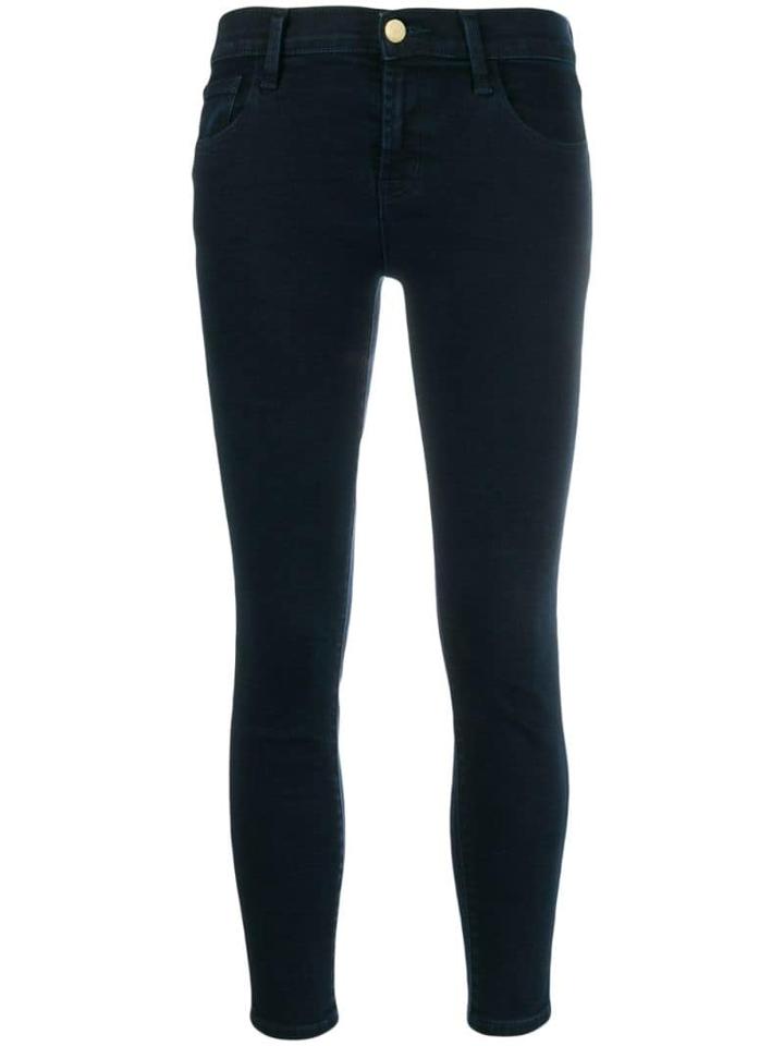 J Brand Cropped Skinny-fit Jeans - Blue