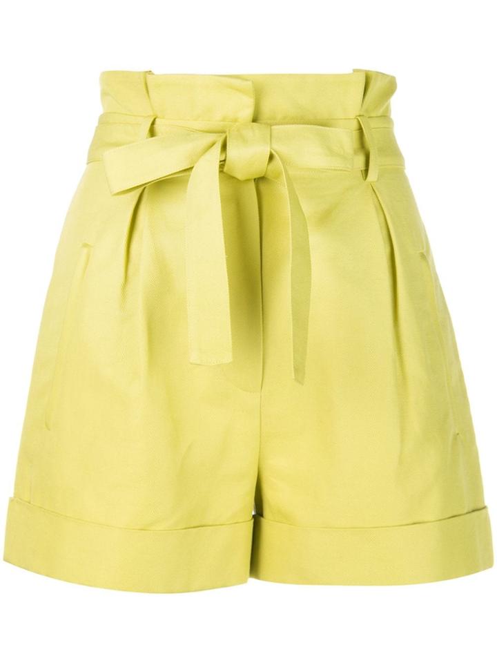 Robert Rodriguez Studio Bow Tie High-rise Shorts - Yellow