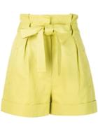 Robert Rodriguez Studio Bow Tie High-rise Shorts - Yellow