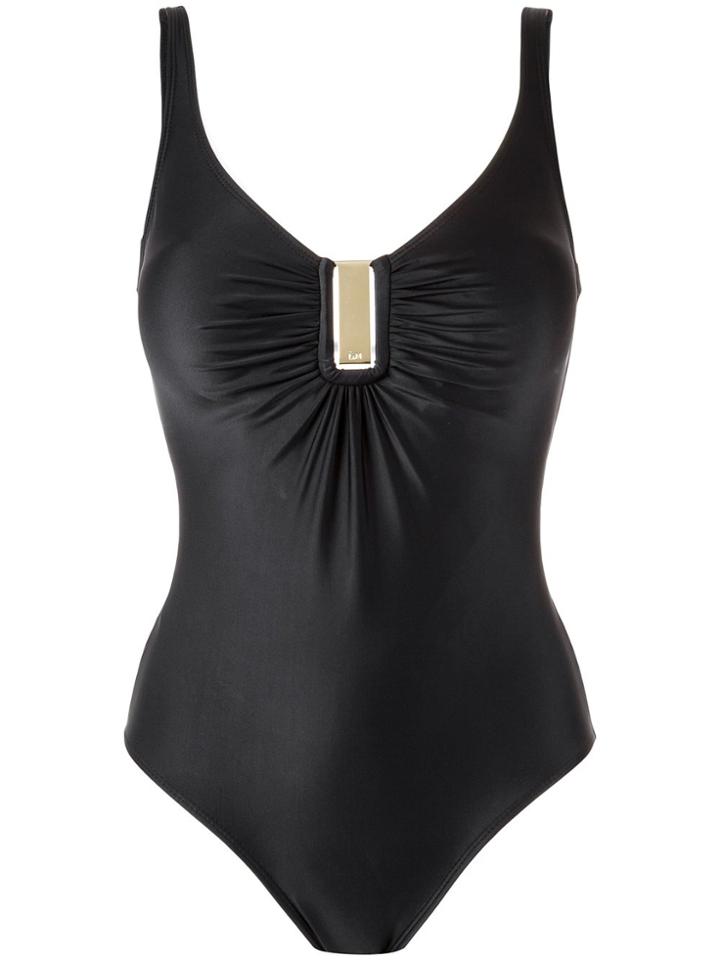 Lygia & Nanny Mirassol Gathered Detail Swimsuit - Black