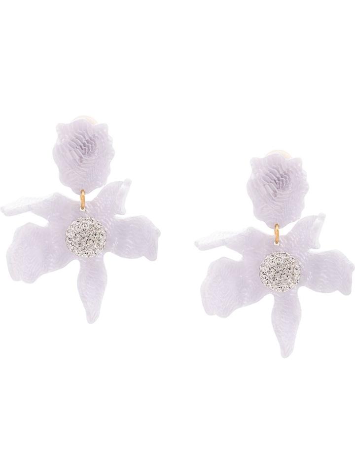 Lele Sadoughi Clip-on Drop Earrings - White