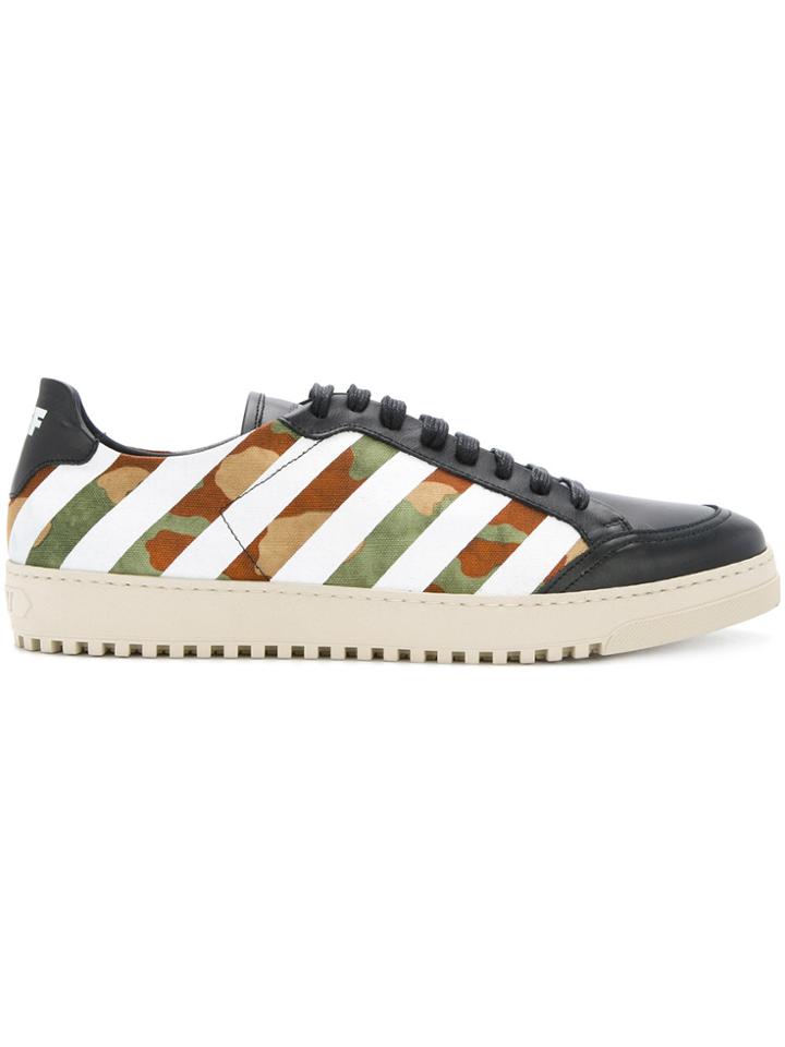 Off-white Waffle Sneakers - Green