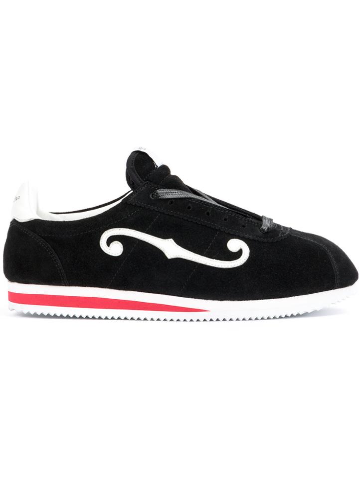 Undercover Contrast Detail Lace-up Sneakers - Black