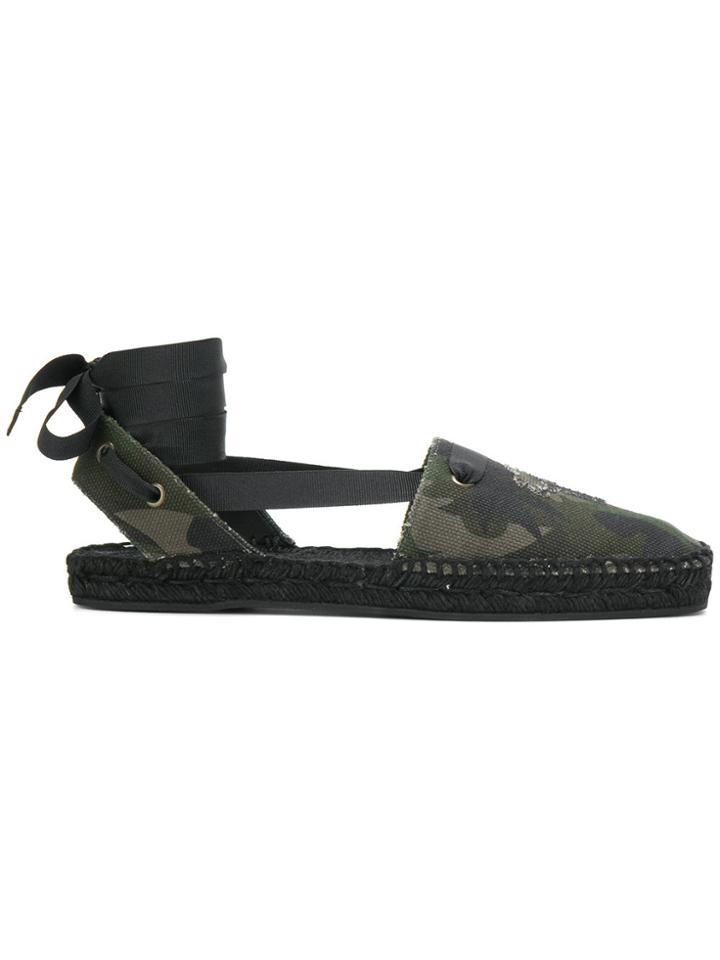 Tomas Maier Camo Palm Espadrille - Green