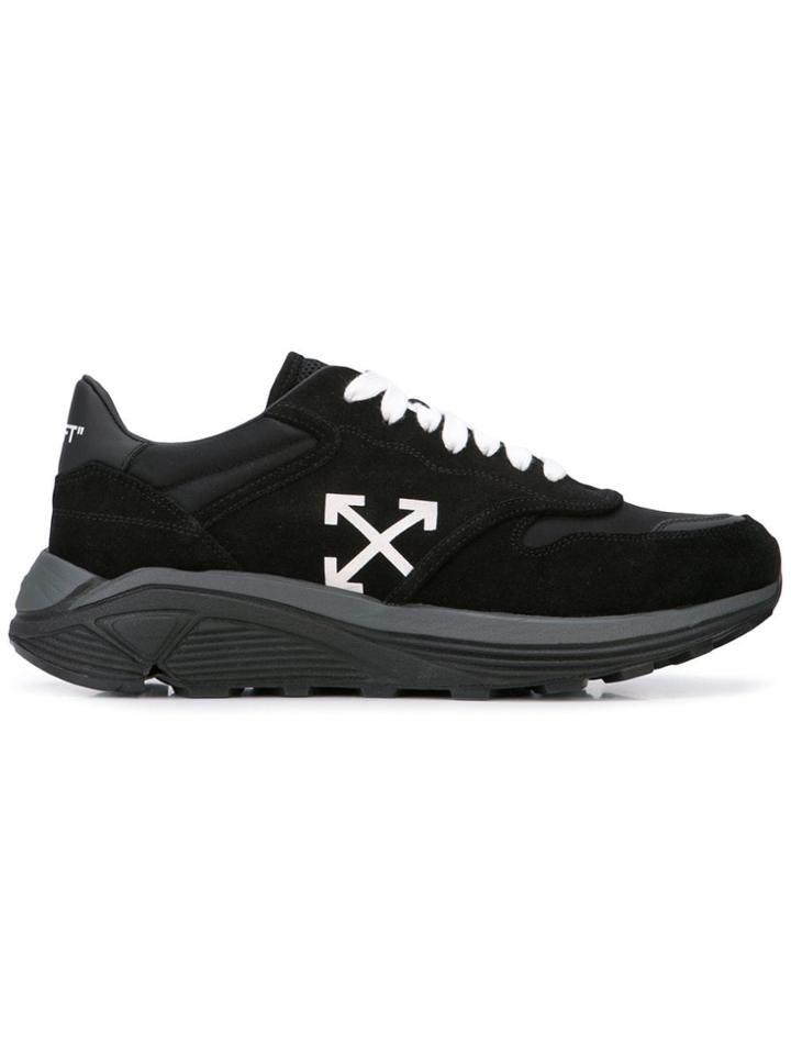Off-white Logo Runner Sneakers - Black