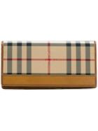 Burberry House Check Long Wallet - Brown