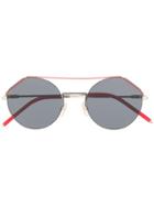 Fendi Eyewear Eyeline Sunglasses - Silver