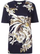 Stella Mccartney Cat Print T-shirt, Women's, Size: 40, Black, Cotton