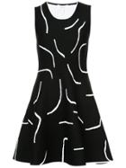 Derek Lam 10 Crosby Sleeveless Crewneck Flare Dress - Black