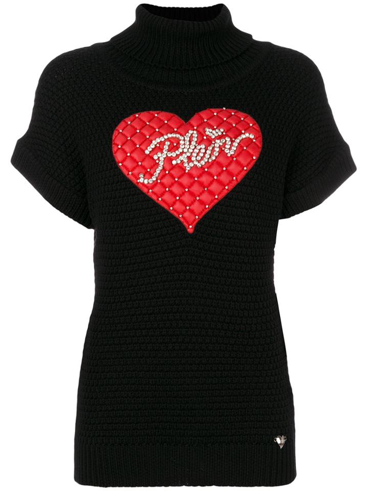 Philipp Plein Win Knitted Top - Black