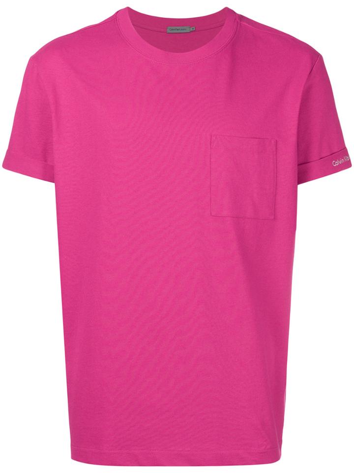 Calvin Klein Jeans Classic Fitted T-shirt - Pink & Purple