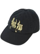 Palm Angels Black Sun Print Baseball Style Hat