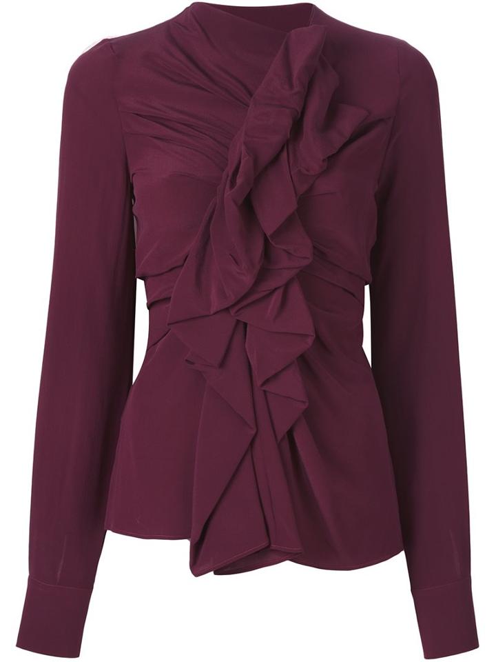 Plein Sud Ruffle Detail Blouse