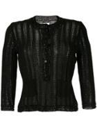 Chanel Pre-owned Long Sleeve Knitted Cardigan - Black
