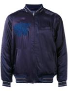 Blue Blue Japan - Embroidered Bomber Jacket - Men - Cotton/nylon/polyester/rayon - L, Cotton/nylon/polyester/rayon