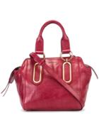 See By Chloé 'paige' Tote, Women's, Pink/purple, Leather/cotton