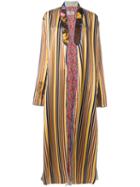 Etro - Striped Coat - Women - Silk/cotton - 42, Silk/cotton