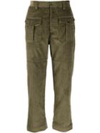 Gabriele Pasini Front-pocket Corduroy Trousers - Green