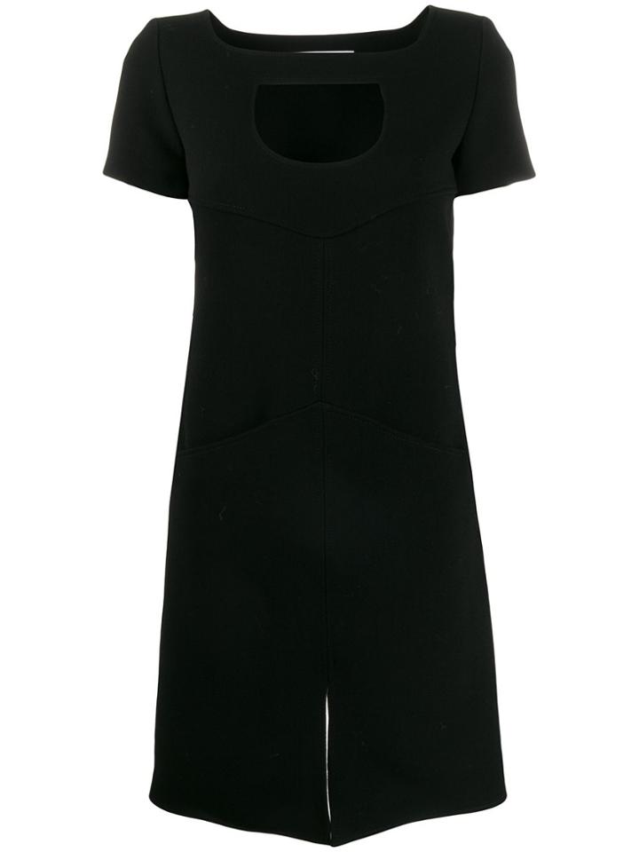 Courrèges Cut-out Shift Dress - Black