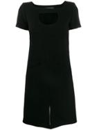 Courrèges Cut-out Shift Dress - Black