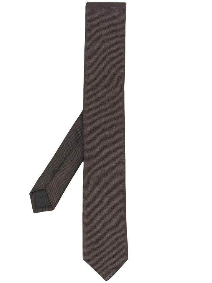 Boss Hugo Boss Ribbed Tie - Brown