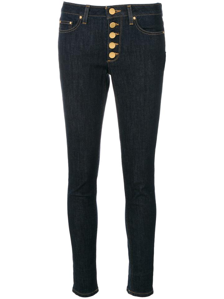 Michael Michael Kors Buttoned Skinny Jeans - Blue