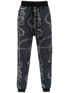 À La Garçonne Printed Straight-fit Trousers - Grey