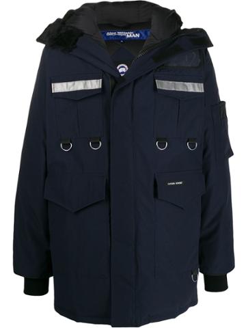 Junya Watanabe Man X Canada Goose Padded Coat - Blue