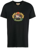 Burberry Embroidered Archive Logo T-shirt - Black