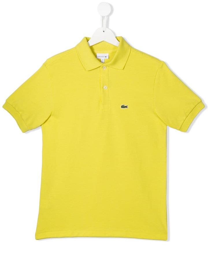 Lacoste Kids Teen Embroidered Logo Polo Shirt - Yellow