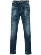 John Richmond Printed Straight-leg Jeans - Blue