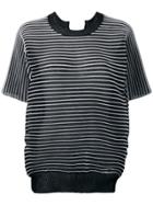 Junya Watanabe Micro Pleated T-shirt - Black