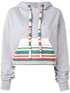 Alanui Cropped Hoodie - Grey