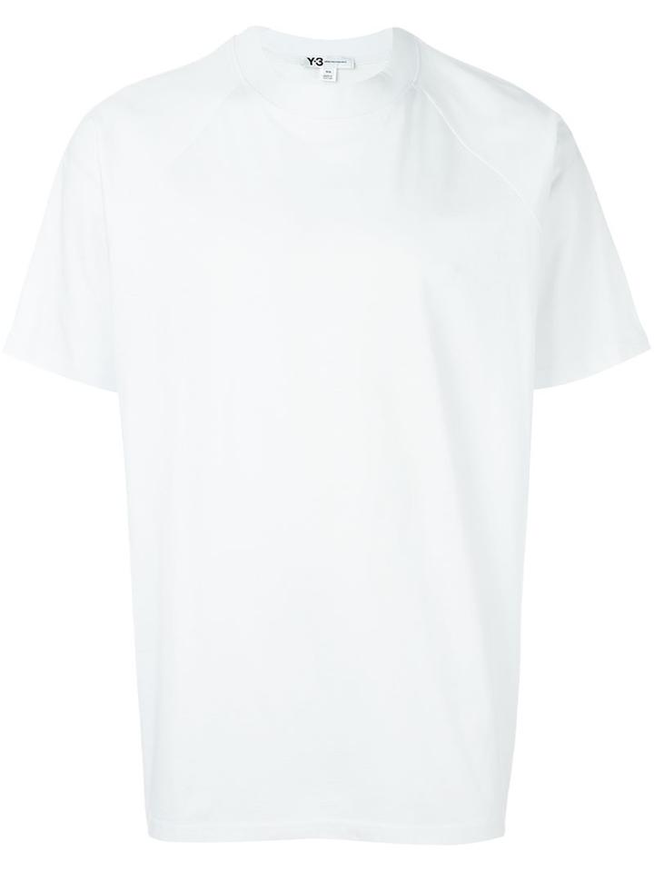 Y-3 'qr Code' Print T-shirt, Men's, Size: Small, White, Organic Cotton