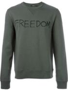 Blk Dnm 'freedom' Sweatshirt, Men's, Size: Medium, Green, Cotton
