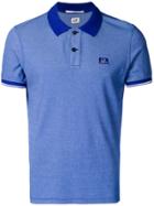 Cp Company Tonal Trim Polo Shirt - Blue