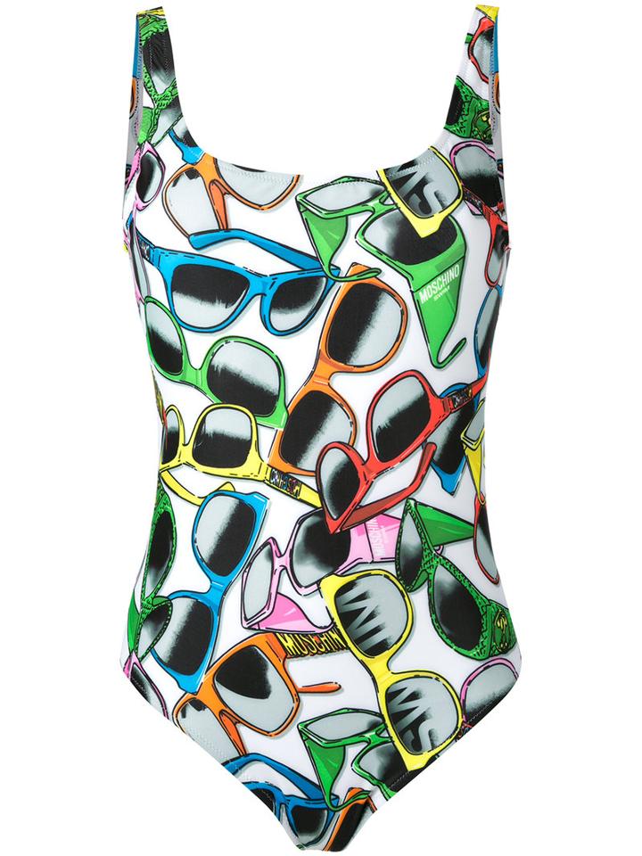 Moschino - Sunglasses Print Swimsuit - Women - Polyester/spandex/elastane - 2, Polyester/spandex/elastane