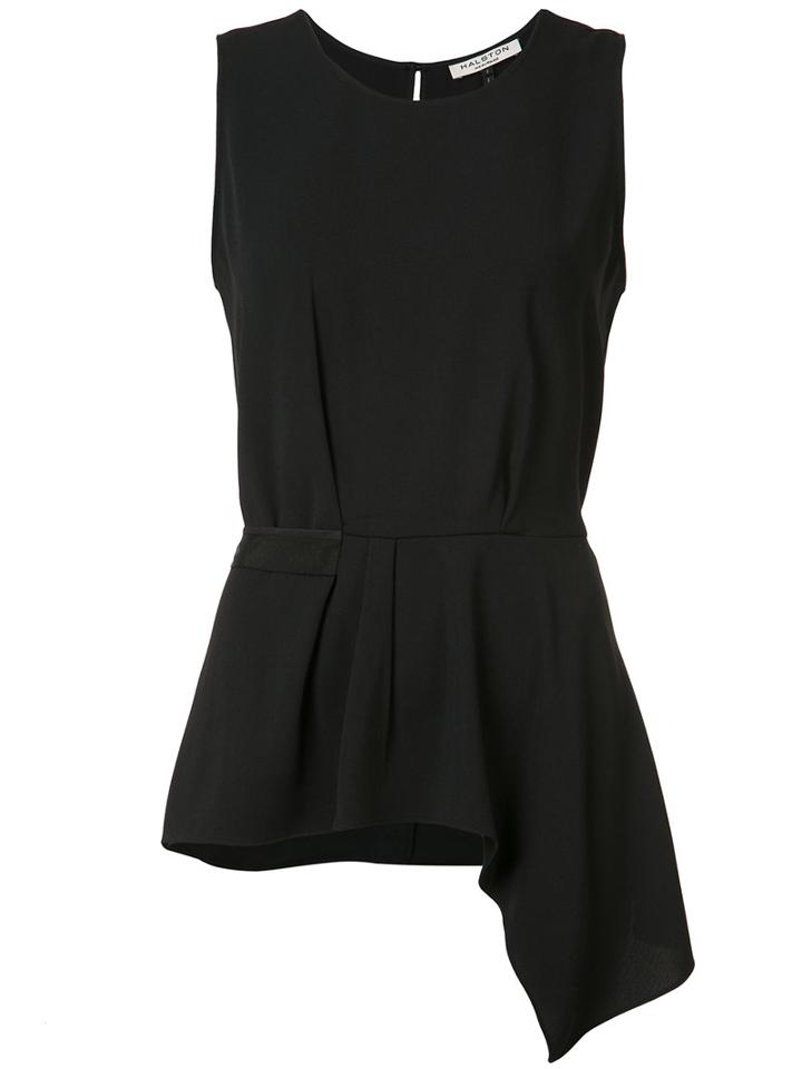 Halston Heritage - Tie Knot Tank Top - Women - Polyester - 2, Black, Polyester