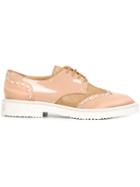Giuseppe Zanotti Design Embellished Panelled Lace-up Shoes, Women's, Size: 36.5, Nude/neutrals, Leather/patent Leather/rubber/satin