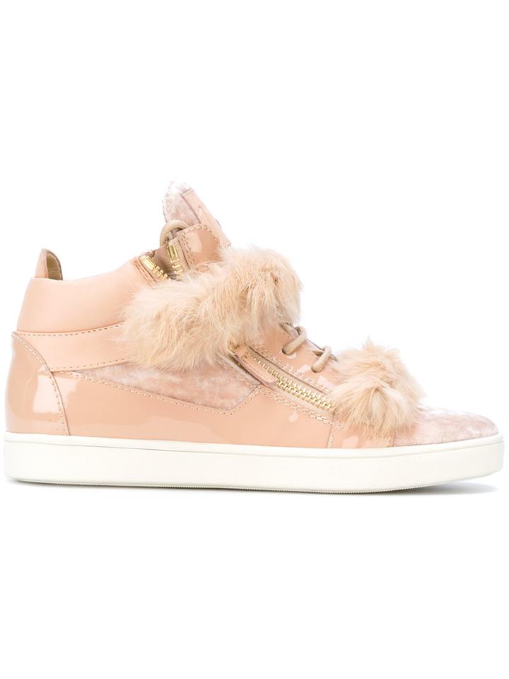 Giuseppe Zanotti Design Kriss Winter Hi-top Sneakers - Pink & Purple