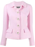Dolce & Gabbana Flower Embellished Jacket - Pink
