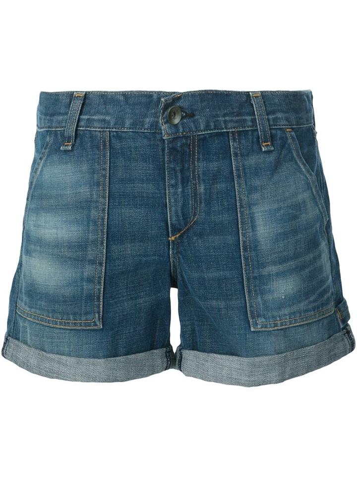 Rag & Bone Denim Shorts, Women's, Size: 25, Blue, Cotton