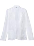 Elie Tahari Sheer Open Front Jacket