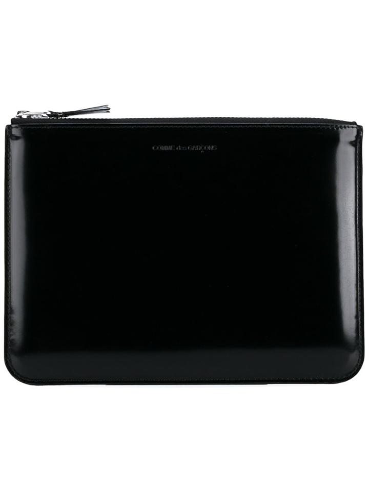 Comme Des Garçons Wallet Black Silver Pouch