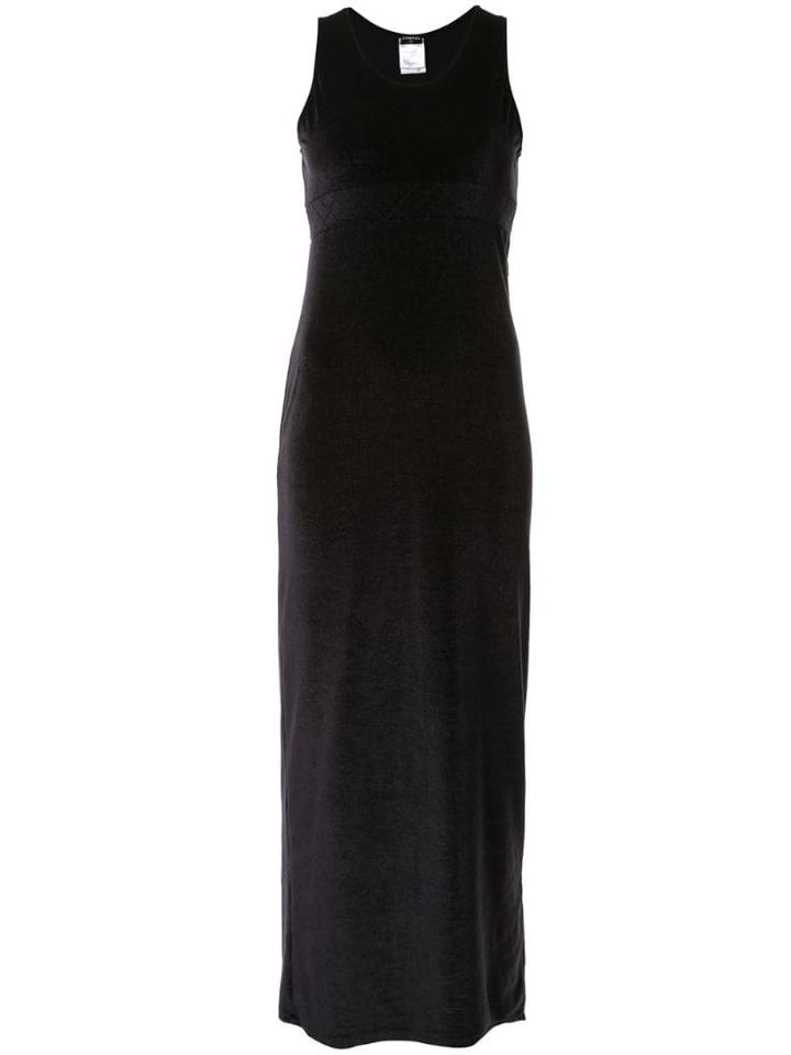 Chanel Pre-owned Sleeveless Maxi Dress - Black
