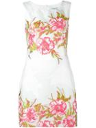 Blumarine Floral Jacquard Sleeveless Dress