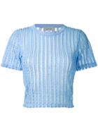 Carven - Mini Sweater - Women - Cotton/polyester/spandex/elastane - S, Blue, Cotton/polyester/spandex/elastane
