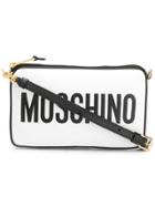 Moschino Logo Cross Body Bag - White