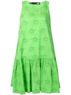 Love Moschino Sleeveless Embroidered Mini Dress - Green